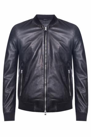 'mower bomber' leather jacket, zdjęcie 1 'mower bomber' leather jacket od AllSaints